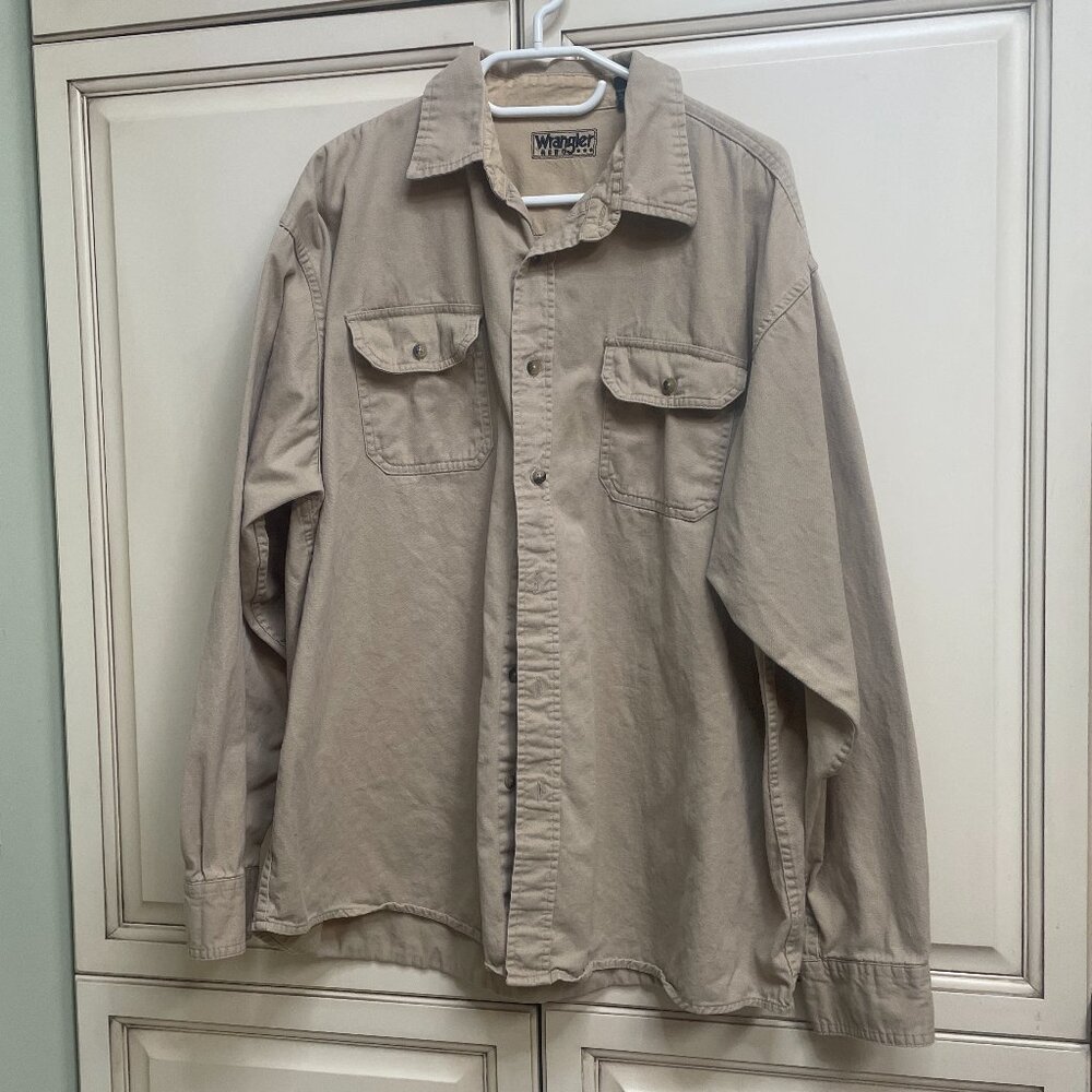 Wrangler Long Sleeve Work Shirt | Size XL